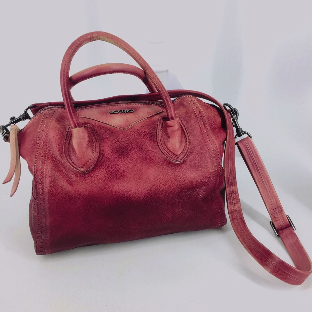 Old Trend Leather Ombré Rose Satchel